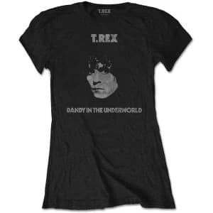 T-Rex - Dandy Womens Large T-Shirt - Black