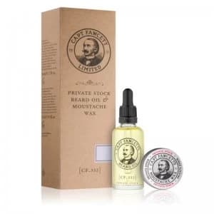Captain Fawcett Beard Oil & Moustache Wax Private Stock Gift Set