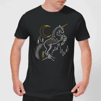 Harry Potter Unicorn Mens T-Shirt - Black - 3XL - Black