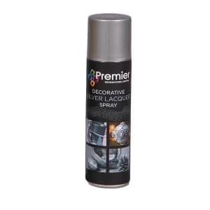 Premier Festive Decorative Silver Lacquer Spray - 150ml
