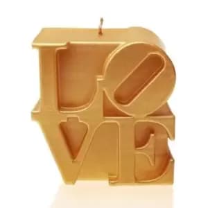 Love Sign Candle – Gold