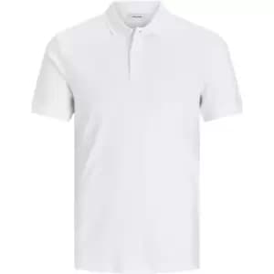 Jack and Jones Jersey Polo Shirt Junior Boys - White
