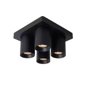 Nigel Modern Ceiling Spotlight - LED Dim to warm - GU10 - 4x5W 2200K/3000K - Black