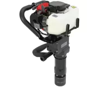 T-Mech Post Driver, 2-Stroke Petrol Fence Knocker, Jack Hammer & - Black