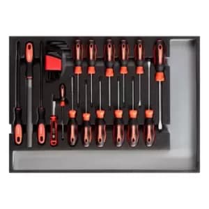 Gedore Tool set screwdr.+files CT-module 26pcs