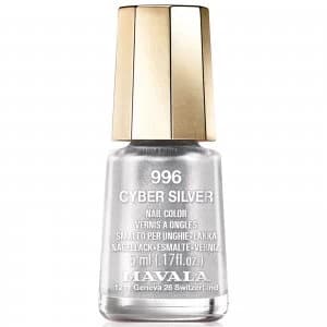 Mavala Cyber Chic Mini Colour Nail Varnish 5ml (Various Shades) - Cyber Silver