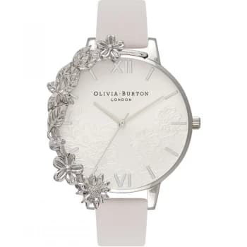 Case Cuffs Silver Lace & Blush Watch