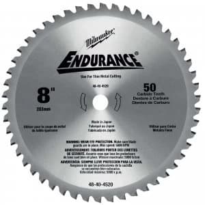 Milwaukee Endurance Metal Steel Cutting Circular Saw Blade 203mm 50T 15.8mm