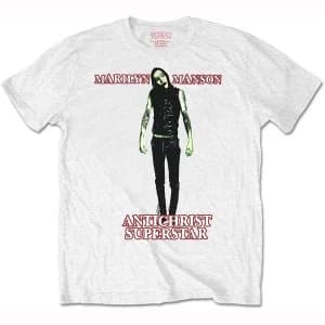 Marilyn Manson - Antichrist Unisex X-Large T-Shirt - White