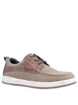 Hush Puppies Aiden Boat Shoes - Khaki