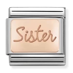Nomination CLASSIC Rose Gold Plates Sister Charm 430101/38