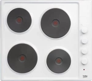 Beko HIZE64101W 4 Zone Solid Plate Hob