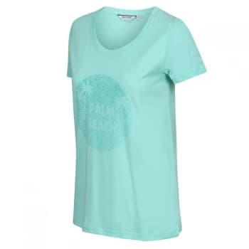 Regatta Filandra IV Graphic Print Organic T-Shirt - Ice Green