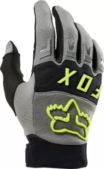 FOX Dirtpaw CE Motocross Gloves, grey-yellow Size M grey-yellow, Size M