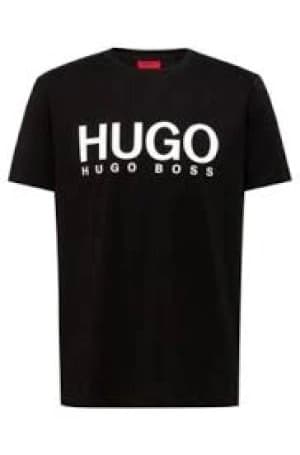 Hugo Boss Dolive Large Logo T-Shirt Black Size S Men
