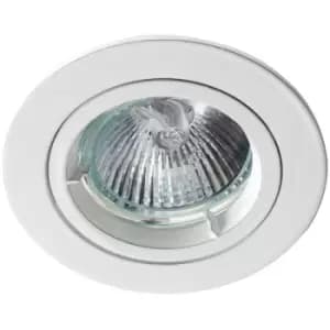 Robus GU/GZ10 Fixed IP20 Non-Integrated Downlight White - R201SC-01