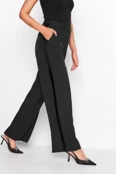 Tall Wide Leg Tuxedo Style Trousers