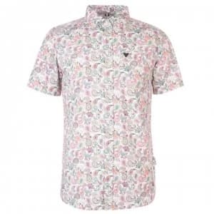 Soviet Short Sleeve Paisley Shirt - White AOP
