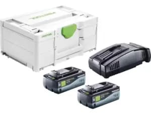 Festool SYS18V2x8.0/SCA16 18V 2x8Ah Li ASI Battery Energy Set