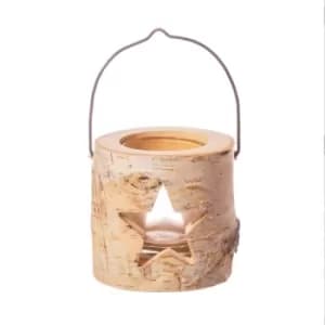 Birch Wood Star Tea Light
