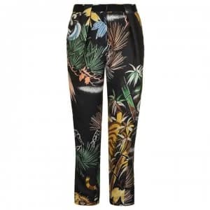 Biba Tiger Print Grosgrain Multi-Coloured Trouser