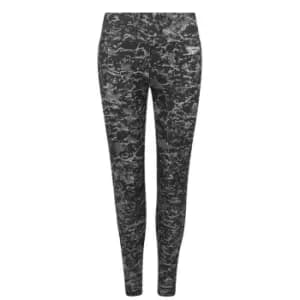 Reebok All Over Print Leggings Ladies - Black