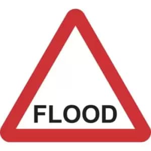 Zintec 600mm Triangular Flood Road Sign (no frame)