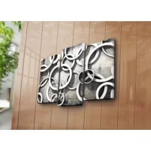 3PATK-24 Multicolor Decorative Canvas Painting (3 Pieces)