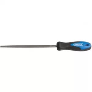 Draper Soft Grip Engineer's File Round File and Handle, 150mm