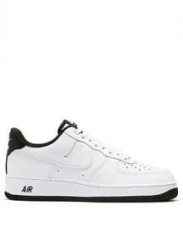 Nike Air Force 1 '07 1 - White/Black, Size 10.5, Men