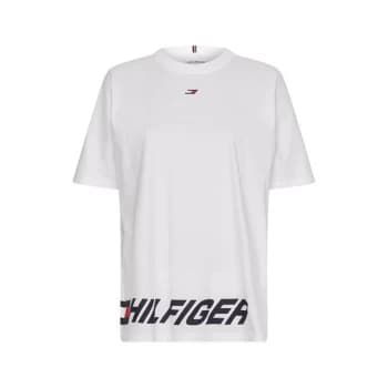 Tommy Sport Wrap Oversized T Shirt - White 0K4
