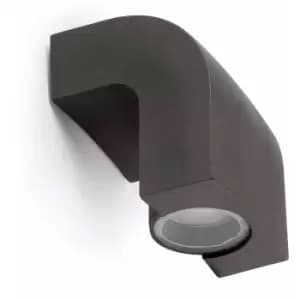 Klamp dark gray garden wall light 1 bulb