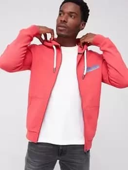 Superdry Vintage Logo Seasonal Ziphood - Red, Red Size M Men