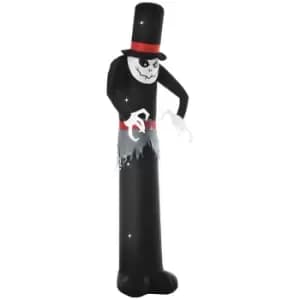 Outsunny 10ft Inflatable Halloween Skinny Ghost Blow-up Outdoor Display W/ LED Lights