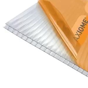 Axiome Clear Polycarbonate Twinwall Roofing Sheet (L)2M (W)690mm (T)6mm