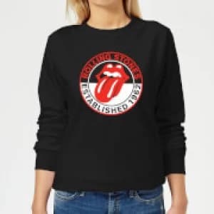 Rolling Stones Est 62 Womens Sweatshirt - Black