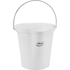 Vikan Bin, suitable for foodstuffs, capacity 12 l, pack of 6, white
