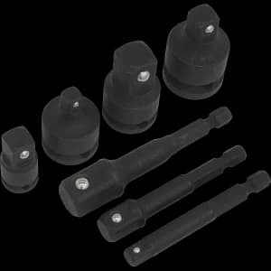 Sealey 7 Piece Impact Socket Adaptor Set