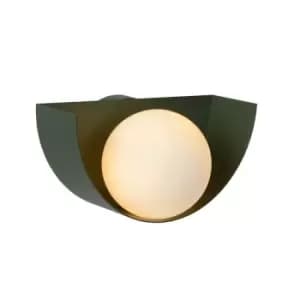 Lucide Benni Retro Wall Light 1xG9 Green