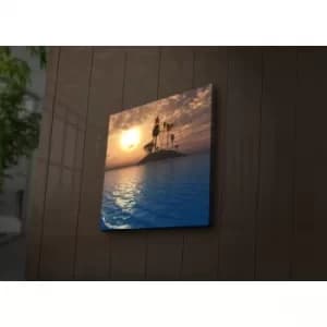 2828?ACT-49 Multicolor Decorative LED Lighted Canvas Painting