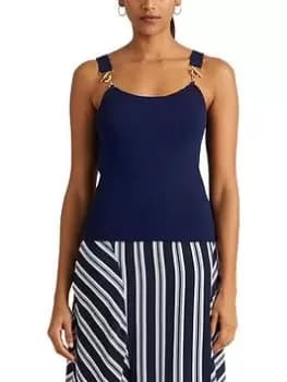 Lauren by Ralph Lauren Yuzepa-short Sleeve-pullover - French Navy, Size L, Women