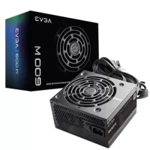 EVGA 600 W1 80 PLUS White PSU 600W Power Supply Unit - 100-W1-0600-K2