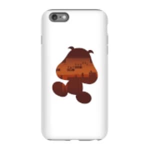 Nintendo Super Mario Goomba Silhouette Phone Case - iPhone 6 Plus - Tough Case - Gloss