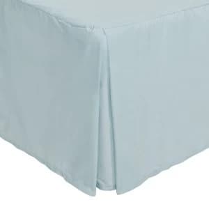 Catherine Lansfield Duck Egg Non-Iron Plain Dye Pleated Platform Valance Sheet - King