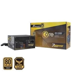 Seasonic Core GM 500W 120mm Sleeve Bearing Fan 80 PLUS Gold Semi Modular PSU UK PLg