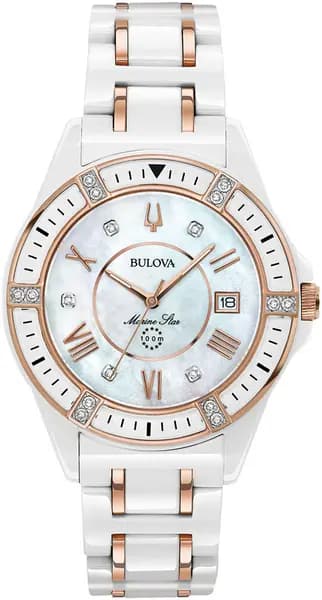 Bulova Watch Marine Star Ladies - White BUL-405