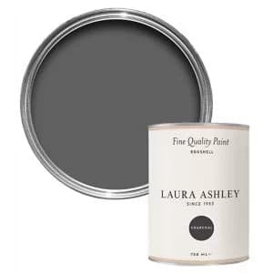 Laura Ashley Charcoal Eggshell Emulsion Paint, 750Ml