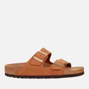 Birkenstock Womens Arizona Slim Fit Sfb Suede Double Strap Sandals - Pecan - EU 39/UK 5.5