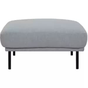 Furniture To Go - Larvik Footstool - Grey, Black Legs - Soul Grey, Black Legs