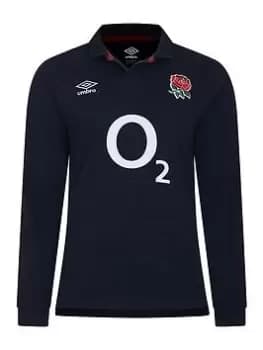 Umbro Mens England Alternate Classic Long Sleeve Jersey, Navy Size M Men